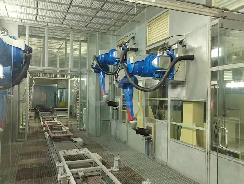 Præcisionsrobot sprøjtekabine